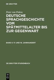 Cover von Deutsche Sprachgeschichte vom Spätmittelalter bis zur Gegenwart II