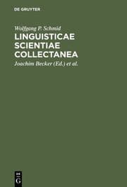 Cover von Linguisticae Scientiae Collectanea