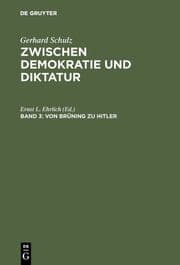Cover von Von Brüning zu Hitler