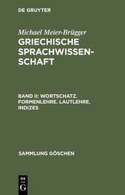 Cover von Griechische Sprachwissenschaft II