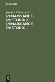 Cover von Renaissance-Rhetorik / Renaissance Rhetoric