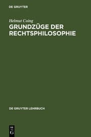 Cover von Grundzüge der Rechtsphilosophie