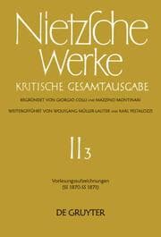 Cover von Vorlesungsaufzeichnungen (SS 1870 - SS 1871)
