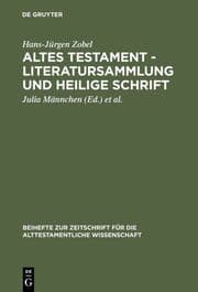 Cover von Altes Testament - Literatursammlung und Heilige Schrift