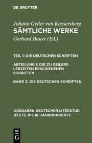 Cover von Die deutschen Schriften