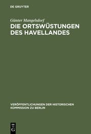 Cover von Die Ortswüstungen des Havellandes