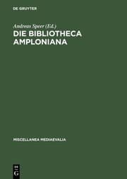 Cover von Die Bibliotheca Amploniana