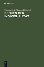 Cover von Denken der Individualität