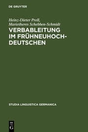 Cover von Verbableitung im Frühneuhochdeutschen