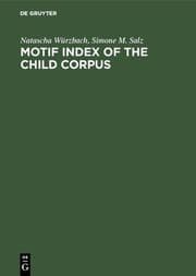 Cover von Motif-Index of the Child Corpus