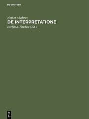 Cover von De interpretatione