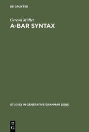 Cover von A-bar Syntax