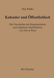 Cover von Kalender und Öffentlichkeit