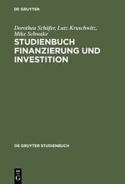 Cover von Studienbuch Finanzierung und Investition