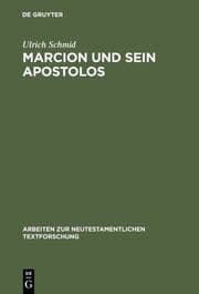 Cover von Marcion und sein Apostolos