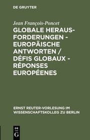 Cover von Globale Herausforderungen - Europäische Antworten / Défis globaux - Réponses européenes