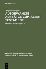 Cover von Ausgewählte Aufsätze zum Alten Testament