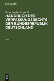 Cover von Handbuch des Verfassungsrechts
