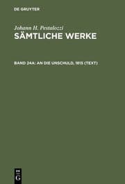 Cover von An die Unschuld, 1815 (Text)