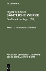 Cover von Ethische Schriften