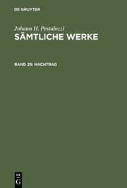 Cover von Nachtrag: Anonyme Drucke und nachgelassene Texte aus den Jahren 1781 bis 1818