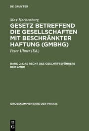 Cover von Das Recht des Geschäftsführers der GmbH