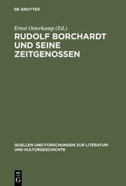 Cover von Rudolf Borchardt und seine Zeitgenossen