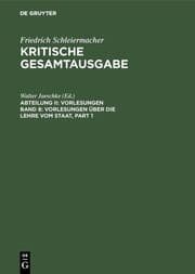 Cover von Vorlesungen über die Lehre vom Staat