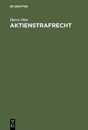 Cover von Aktienstrafrecht
