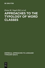 Cover von Approaches to the Typology of Word Classes
