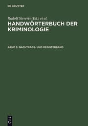 Cover von Nachtrags- und Registerband