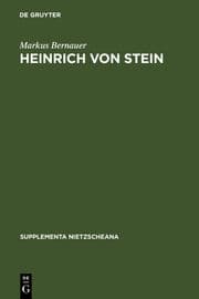 Cover von Heinrich von Stein
