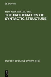 Cover von The Mathematics of Syntactic Structure