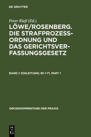 Cover von Einleitung; §§ 1-71