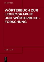 Cover von Wörterbuch zur Lexikographie und Wörterbuchforschung 1