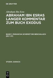 Cover von Abraham ibn Esras langer Kommentar zum Buch Exodus