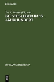 Cover von Geistesleben im 13.Jahrhundert