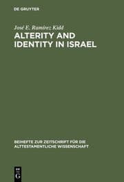 Cover von Alterity and Identity in Israel