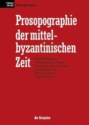 Cover von Prosopographie der mittelbyzantinischen Zeit