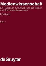 Cover von Medienwissenschaft. 3. Teilband