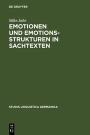 Cover von Emotionen und Emotionsstrukturen in Sachtexten