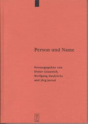 Cover von Person und Name