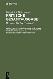 Cover von Exegetische Schriften
