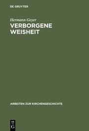Cover von Verborgene Weisheit