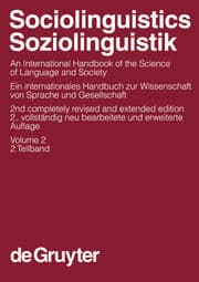 Cover von Sociolinguistics/Soziolinguistik - HSK 3.2
