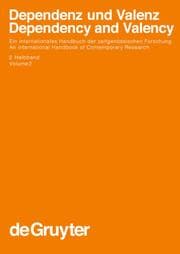Cover von Dependenz und Valenz 2.Teilband