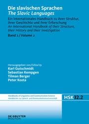 Cover von Die slavischen Sprachen / The Slavic Languages.Halbband 2