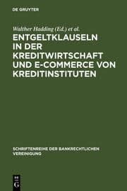 Cover von Entgeltklauseln in der Kreditwirtschaft und E-Commerce von Kreditinstituten