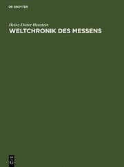 Cover von Weltchronik des Messens
