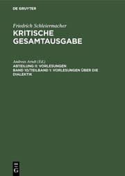 Cover von Vorlesungen über die Dialektik
